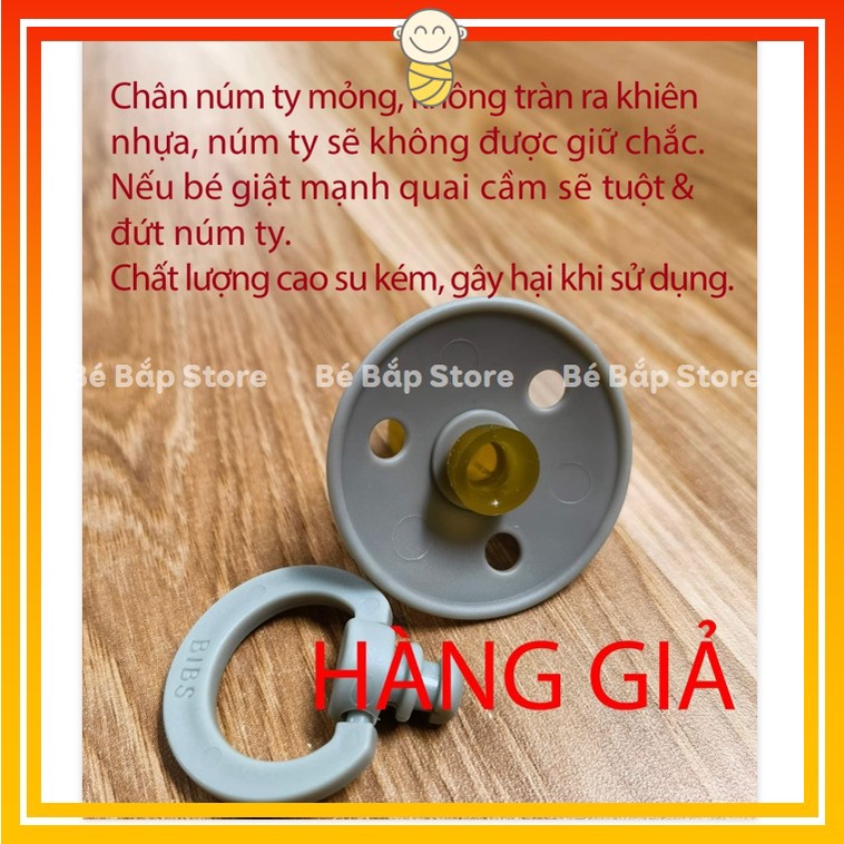 Ti Giả Bibs Cao Su⚡𝟭𝟬𝟬% CHÍNH HÃNG⚡ Tặng Nắp Trứng, 100% Cao Su Thiên Nhiên Siêu Mềm Như Ti Mẹ