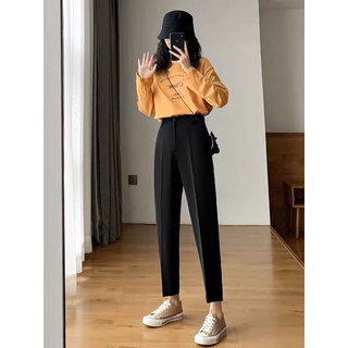 Quần Tây Baggy Nữ màu Đen Basic US128