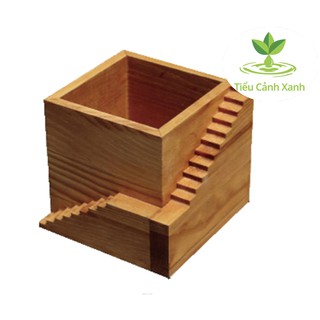 Chậu gỗ cầu thang cổ điển