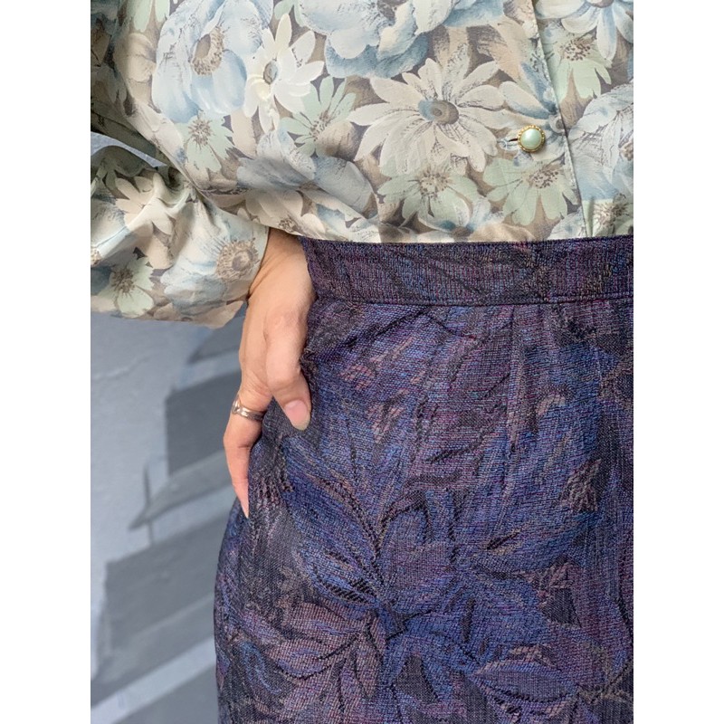 Chân váy hoạ tiết Vintage sang chảnh