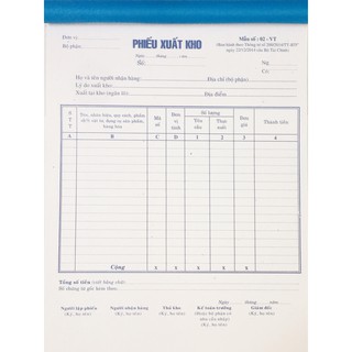 Phiếu xuất lớn/ Phiếu nhập lớn Ford (Combo 10 cuốn)
