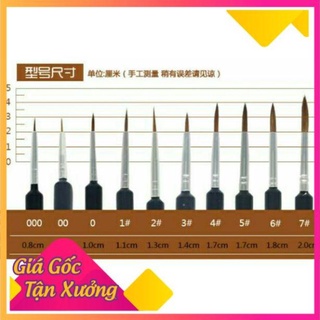 Bút lông, cọ vẽ tỉa nét nhỏ marie's - mộc xinh