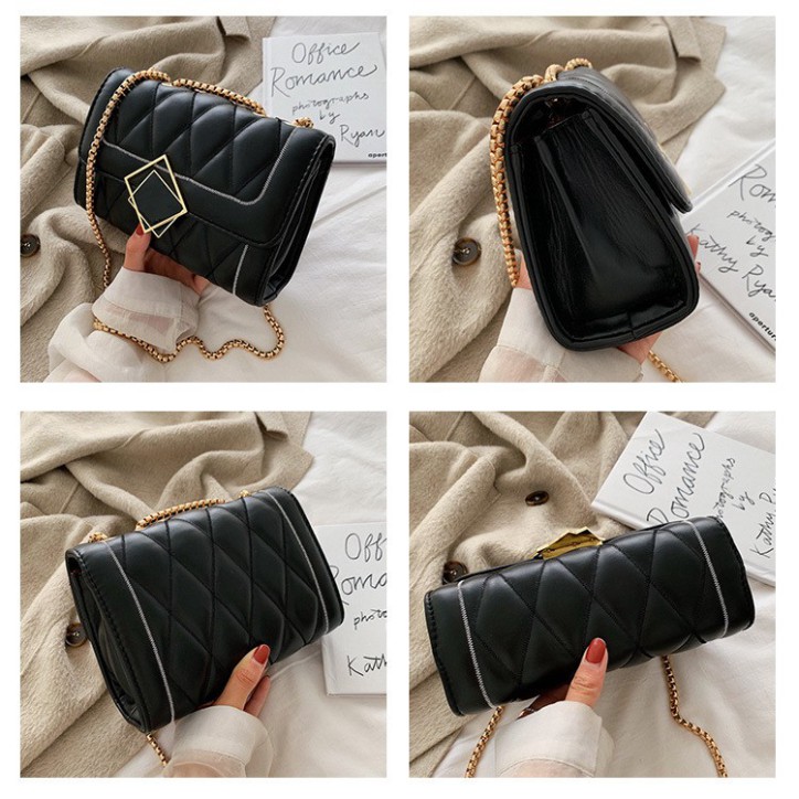 Túi xách nữ, túi đeo chéo khóa gương lệch cao cấp thời trang Hàn Quốc TX24 - Chjp Xjnh Boutique | BigBuy360 - bigbuy360.vn