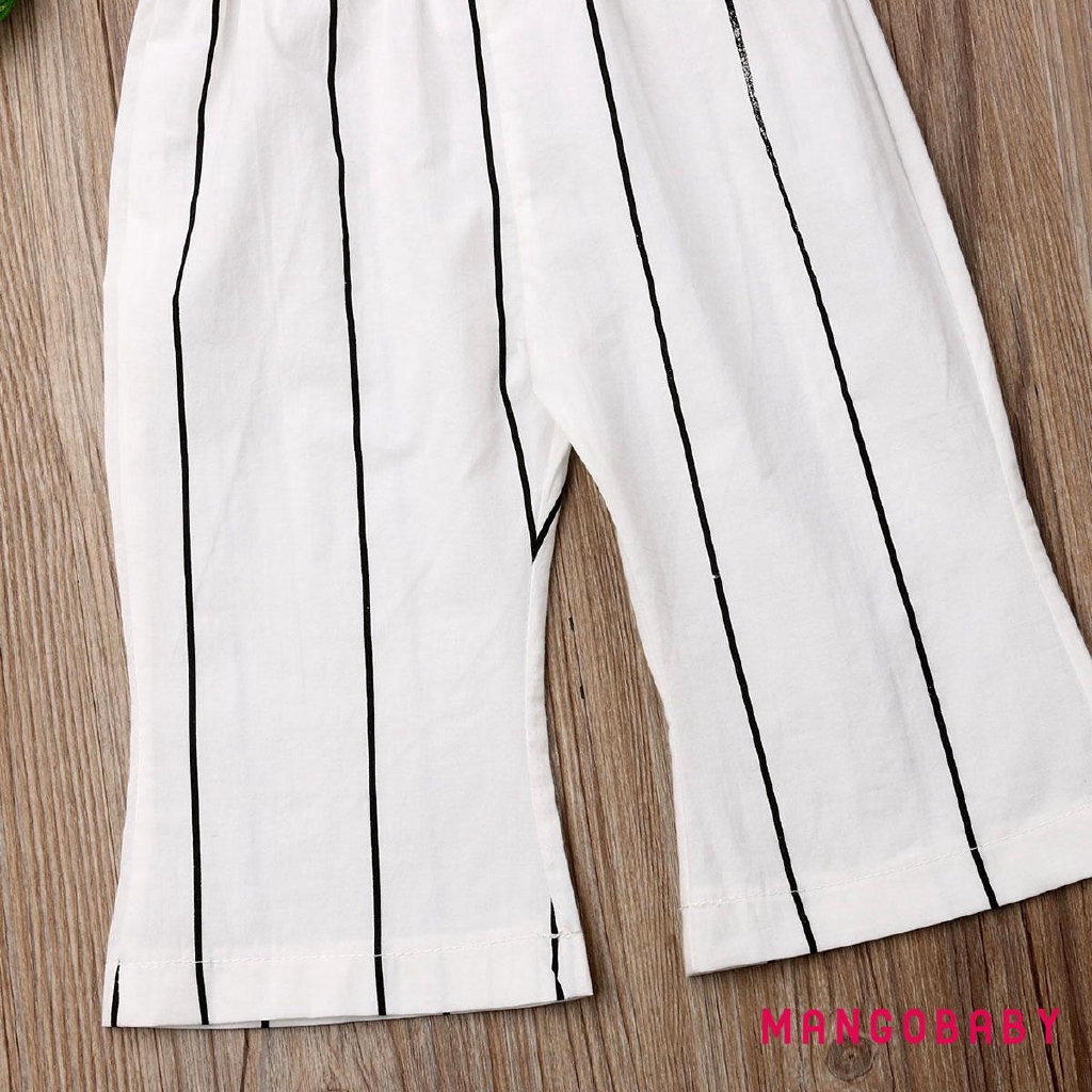 Bodysuit Kẻ Sọc Không Tay Cho Bé Gái