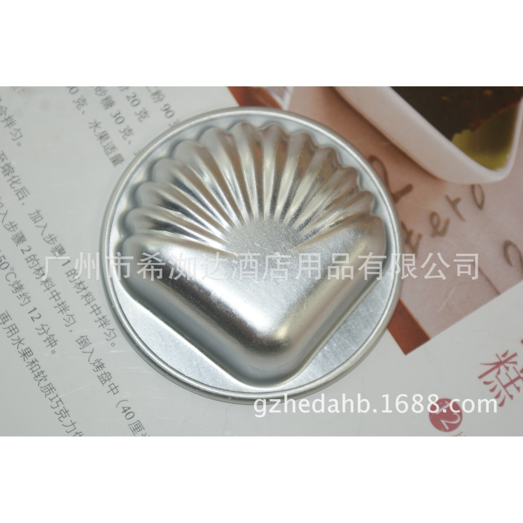 Khuôn làm bánh Pudding con nghêu sò