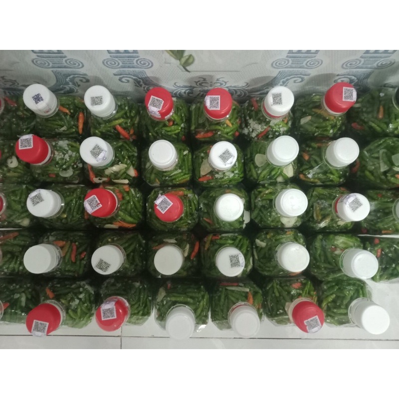 Ớt thóc xanh sóc tỏi muối 150k/2 chai