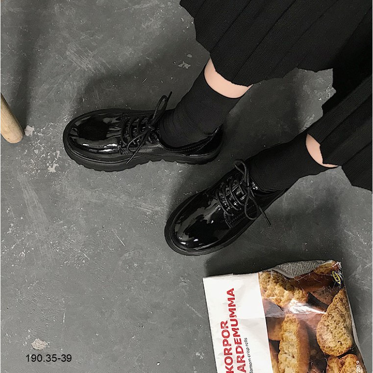 [Hàng Sẵn] Giày oxford đế bánh mì giày nữ học sinh phong cách ulzzang giày đẹp giá rẻ