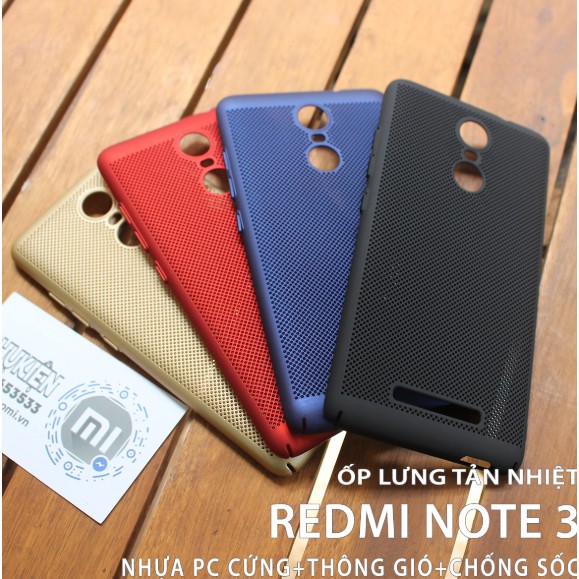Ốp lưng tản nhiệt cho Xiaomi Redmi Note 3 tặng kính cường lực