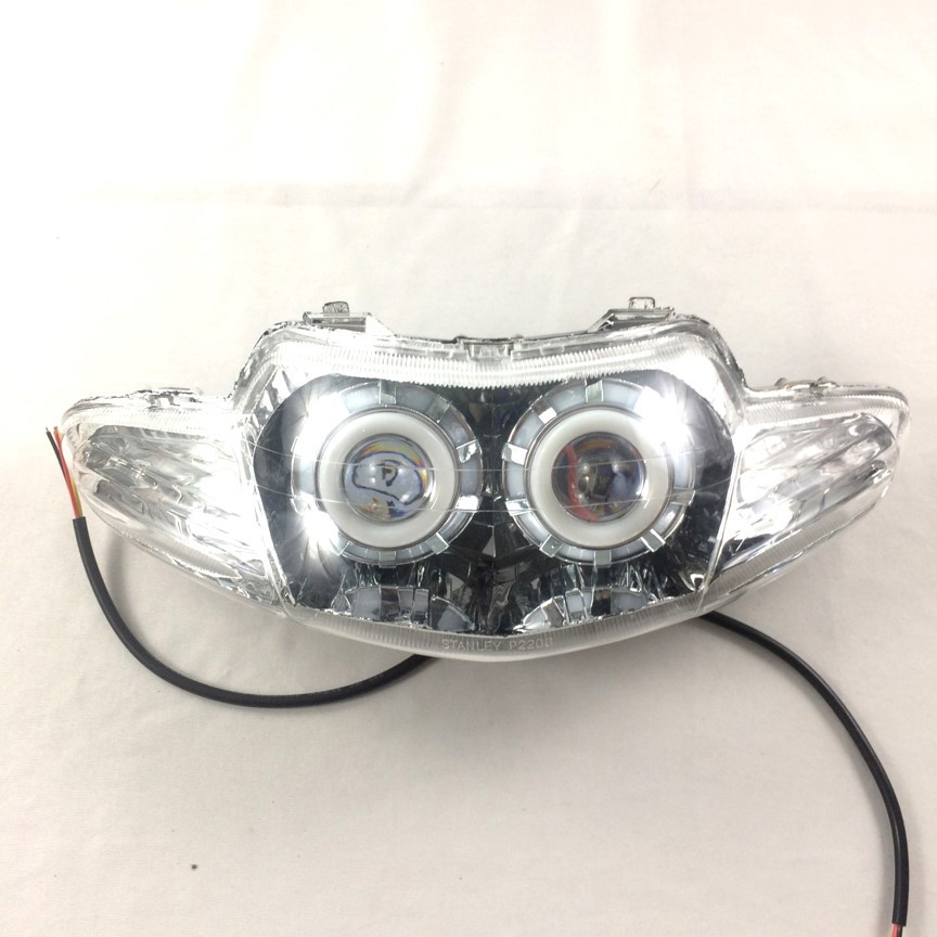 Đầu đèn pha led mắt cú dành cho xe Wave 2002