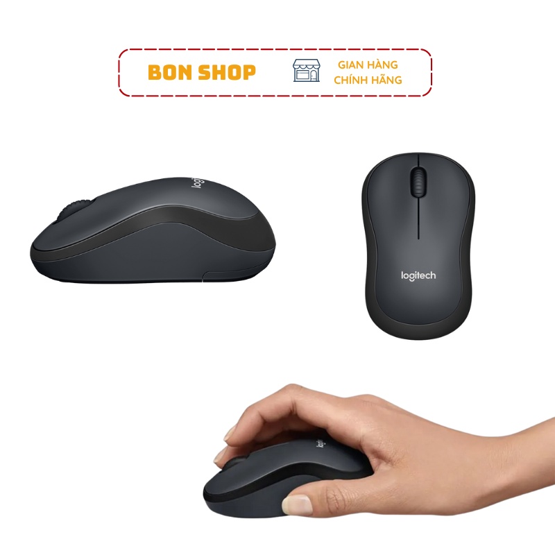 Chuột Silent M220 chống ồn không tiếng click kích thước nhỏ gọn dùng cho máy tính và laptop - Bonshop