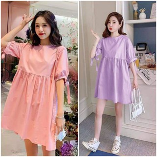 ÁO BABYDOLL TAY THẮT NƠ