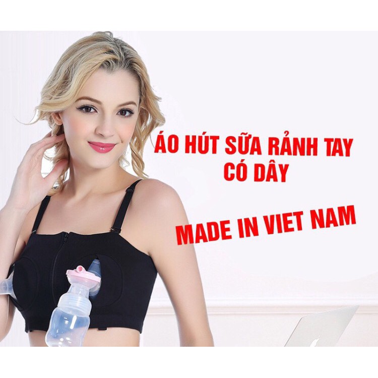 [Freesize - có dây] ÁO HÚT SỮA RẢNH TAY CAO CẤP VIỆT NAM HÀNG LOẠI 1 - COTTON MỀM MỊN MÁT