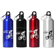 Bình nước nhôm treo gắn xe đạp thể thao loại 750ML