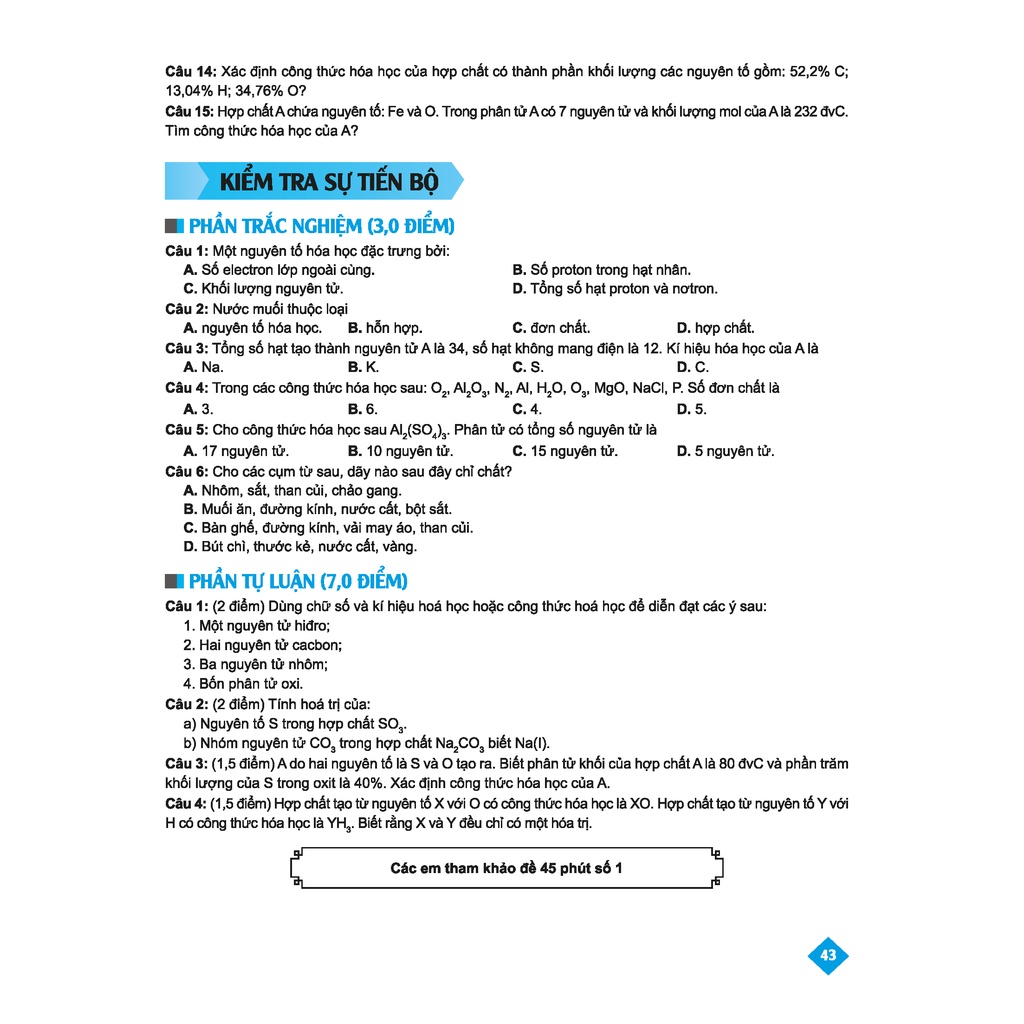 Sách - Bí quyết tăng nhanh điểm kiểm tra Hóa học 8 - Tái bản lần 1 - Tham khảo lớp 8 - Chính hãng CCbook