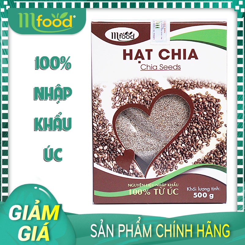 Hạt Chia Trắng Mfood Nhập Khẩu Úc Hộp 250g