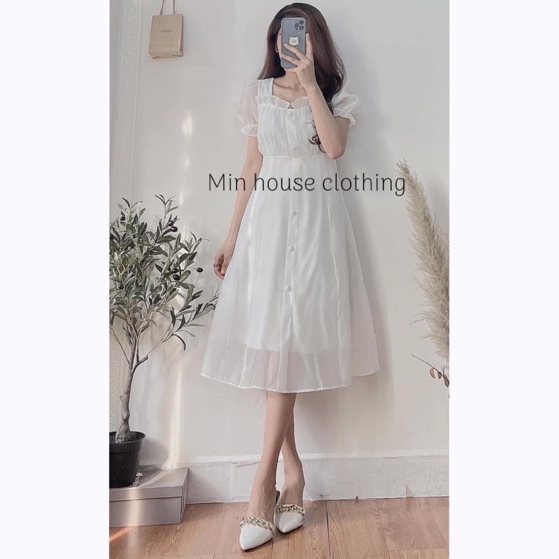 váy trắng dự tiệc chụp hình kỷ yếu siêu xinh-HÀNG CAO CẤP LOẠI 1-đầm trắng dự tiệc đẹp phong cách Hàn quốc | BigBuy360 - bigbuy360.vn