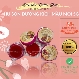 Dưỡng kích màu môi,Son dưỡng  đỏ tươi từ gấc triết xuất từ thiên nhiên sau xăm-5g