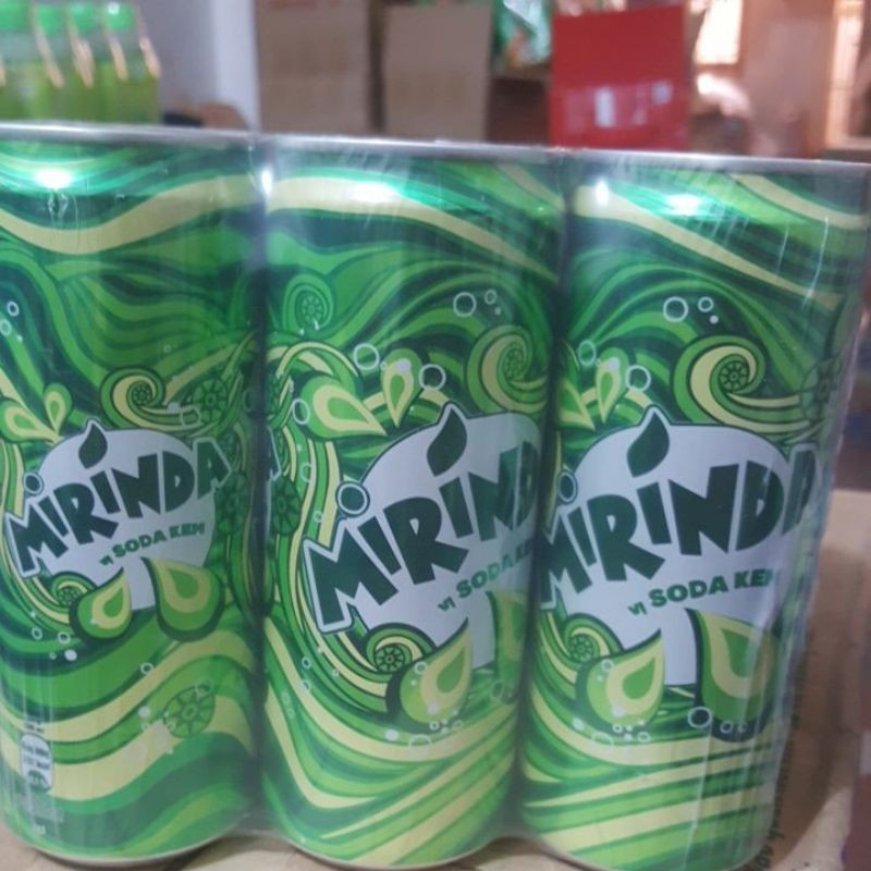 6 lon nước mirinda soda kem