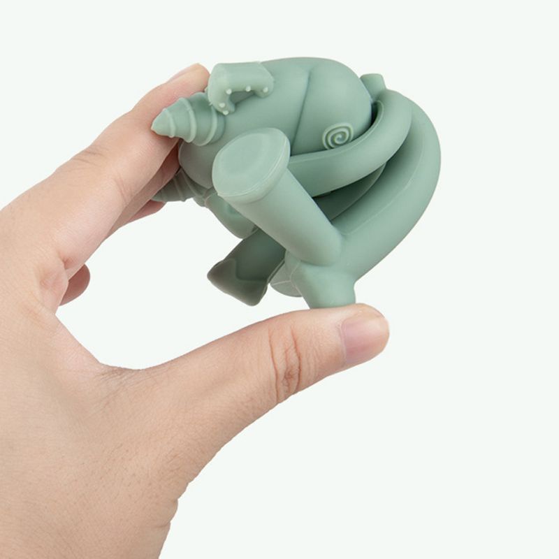 Đồ Chơi Ngậm Nướu Hình Động Vật Hoạt Hình Bằng Silicon Cấp Thực Phẩm Cho Bé