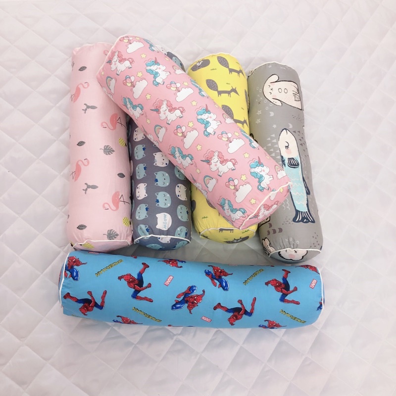 Gối ôm trẻ em vải cotton 100%, mềm mại, thấm hút tốt kích thước 20-55cm