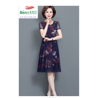 Váy Lưới ngắn tay cho mẹ