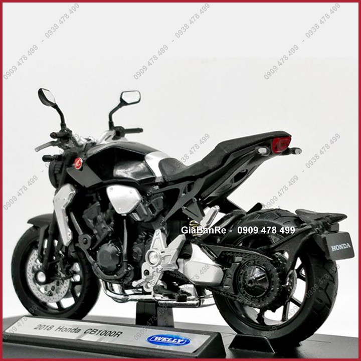 Xe Mô Hình Honda CB1000R - Tỉ Lệ 1:18 - Đen - Welly - 8811