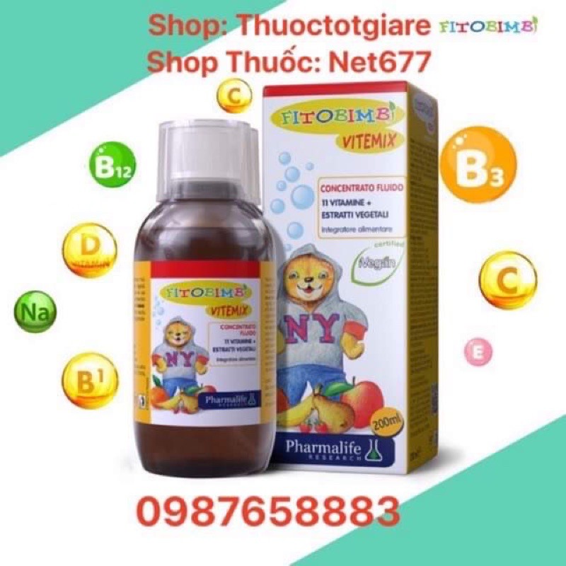 [ Kèm Quà Tặng] Vitemix BimBi- Thảo dược Châu Âu, Vitamin cho trẻ nhỏ