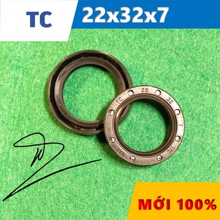 Phớt chặn dầu tc 22x32x7 ( phớt dầu / chắn dầu / lò xo / phớt ben / oil seal tc 22*32*7)