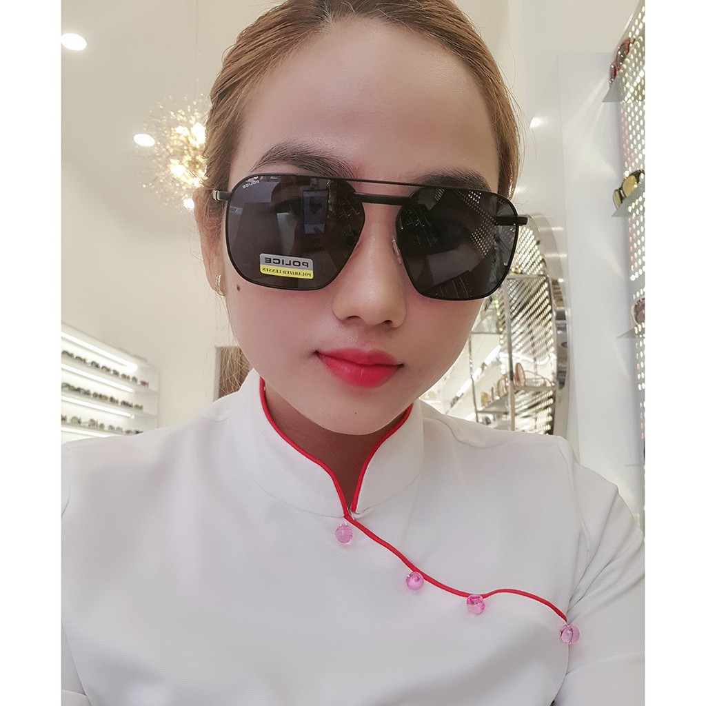 Kính mát nam nữ Police SPLB90J màu sắc thời trang, thiết kế dễ đeo bảo vệ mắt