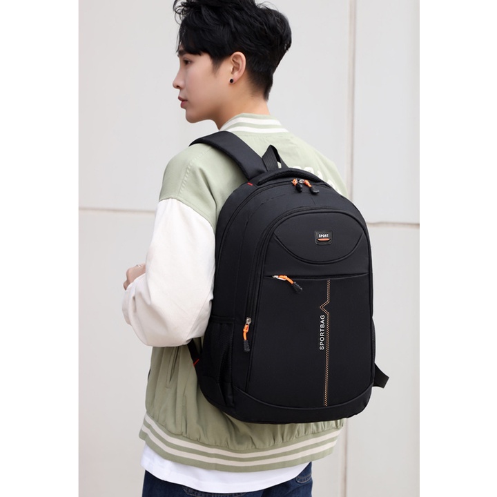 Balo hóc sinh cấp 2 cấp 3 chống thấm nước size 46cm có ngăn đựng laptop 15,6 inch BALO-558