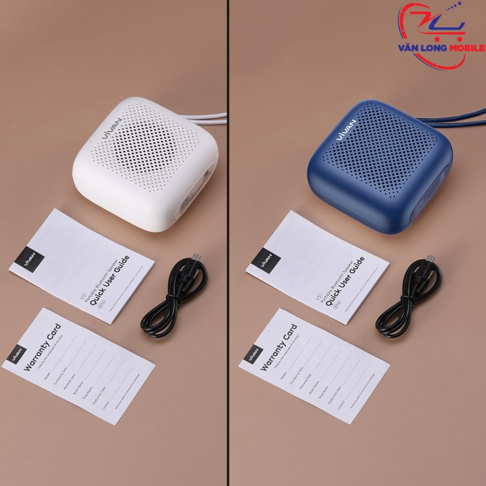 Loa TWS Bluetooth 5.0 VIVAN VS1 Chính Hãng Chất Âm Tốt Bass Mạnh Chống Nước IPX5 5W Thời Lượng Pin Dài Đến 10H _1