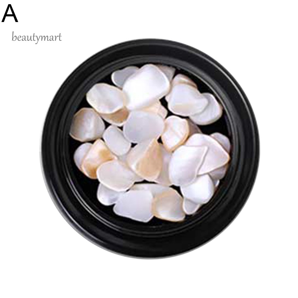 [Hàng mới về] Hộp phụ kiện đá/vỏ sò/kim sa kích thước mini nhiều màu dán trang trí móng tay nghệ thuật thủ công