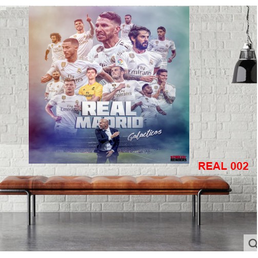 Poster Real Madrid dán tường 40x60cm giá rẻ chất lượng cực đẹp