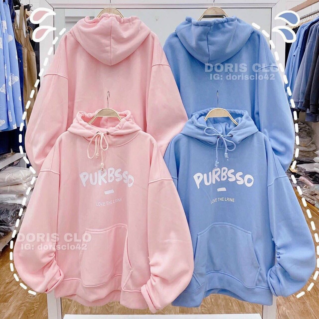 Áo khoác hoodie nỉ | Áo khoác chữ purbsso | SNSN | BigBuy360 - bigbuy360.vn