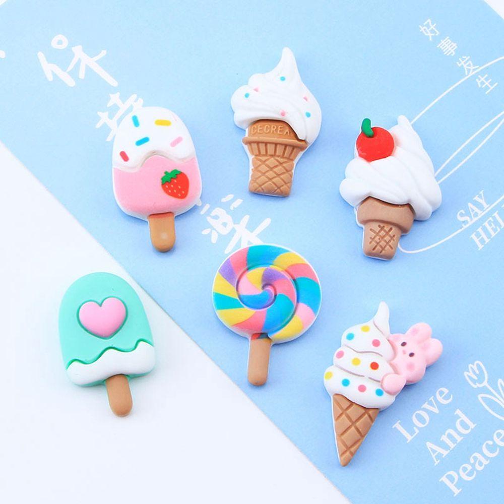 Kẹp Tóc Hình Kẹo Mút Mini Bằng Resin Trang Trí Điện Thoại