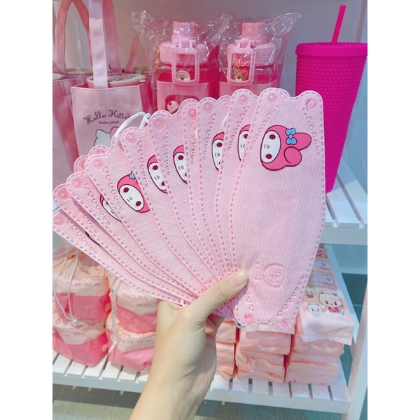 Set 10 Khẩu Trang Hello Kitty x Melody