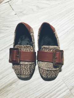 Giầy baby kẻ
