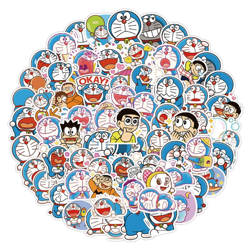 GIẤY STICKER DECAL DÁN DORAEMON CHỐNG THẤM DỄ THƯƠNG