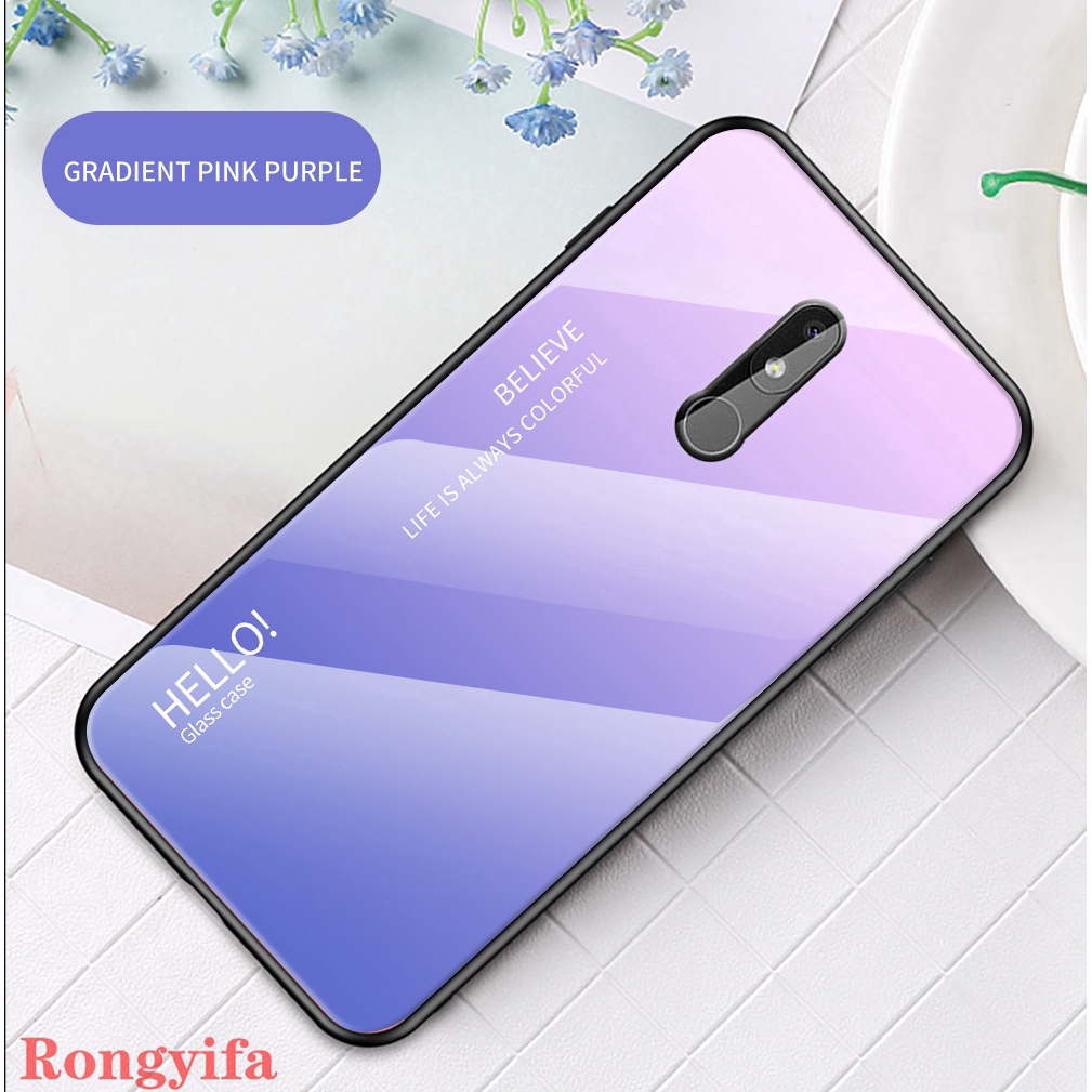 Ốp Điện Thoại Kiểu Kính Cường Lực Cho nokia 1 7.1 3.1 7 6.1 plus 4.2 9 8 sirocco