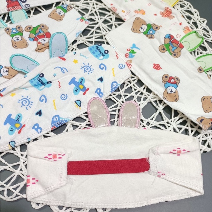 Che thóp cotton cho bé, che thóp tai thỏ có chun co giãn
