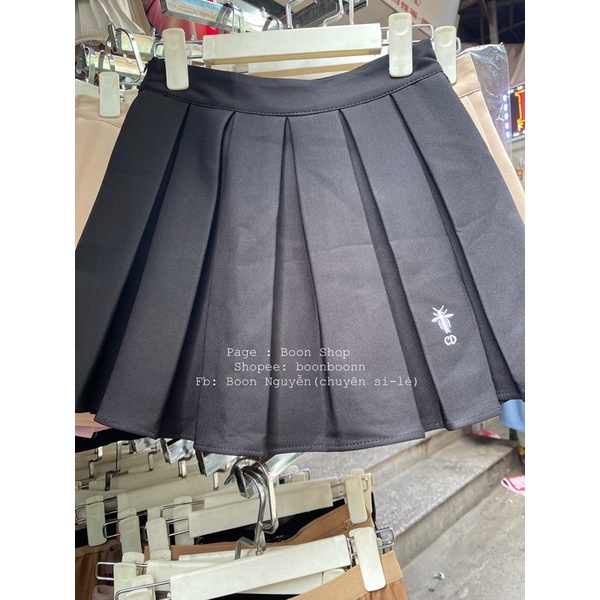 CHÂN VÁY XẾP LY THÊU ONG CHẤT VẢI XỊN DÀY DẶN CÓ LÓT HÀNG QUẢNG CHÂU MS17728