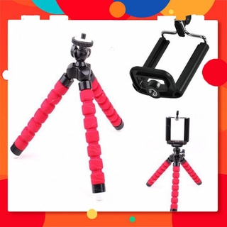 Tripod Bạch Tuộc 3 Chân Để Điện Thoại Để Bàn, Cầm Tay, Tặng Kèm Kẹp Điện Thoại
