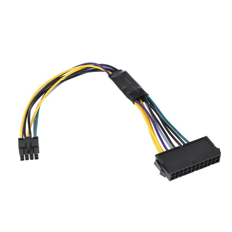 H.S.V✺ATX 24P to 8P Power Supply Adapter Conventer Cable Cord Wire for Dell 24Pin to 8Pin Optiplex 3020 7020 9020 Motherboard Server