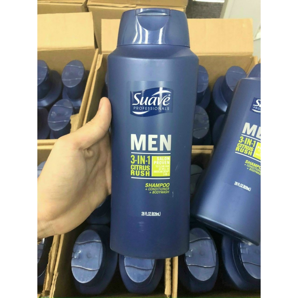 DẦU GỘI SUAVE 3IN1 PROFESSIONALS MEN