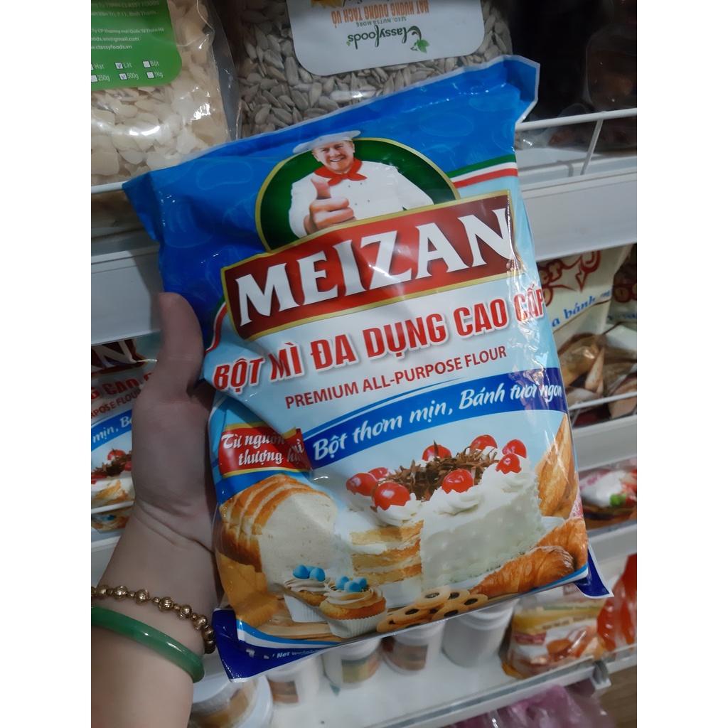 Bột mì đa dụng Meizan Gói 500gr, 1Kg
