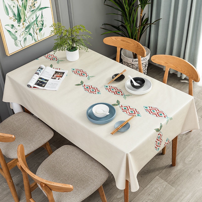 Khăn Trải Bàn Bằng PVC Chống Nước Chống Dầu