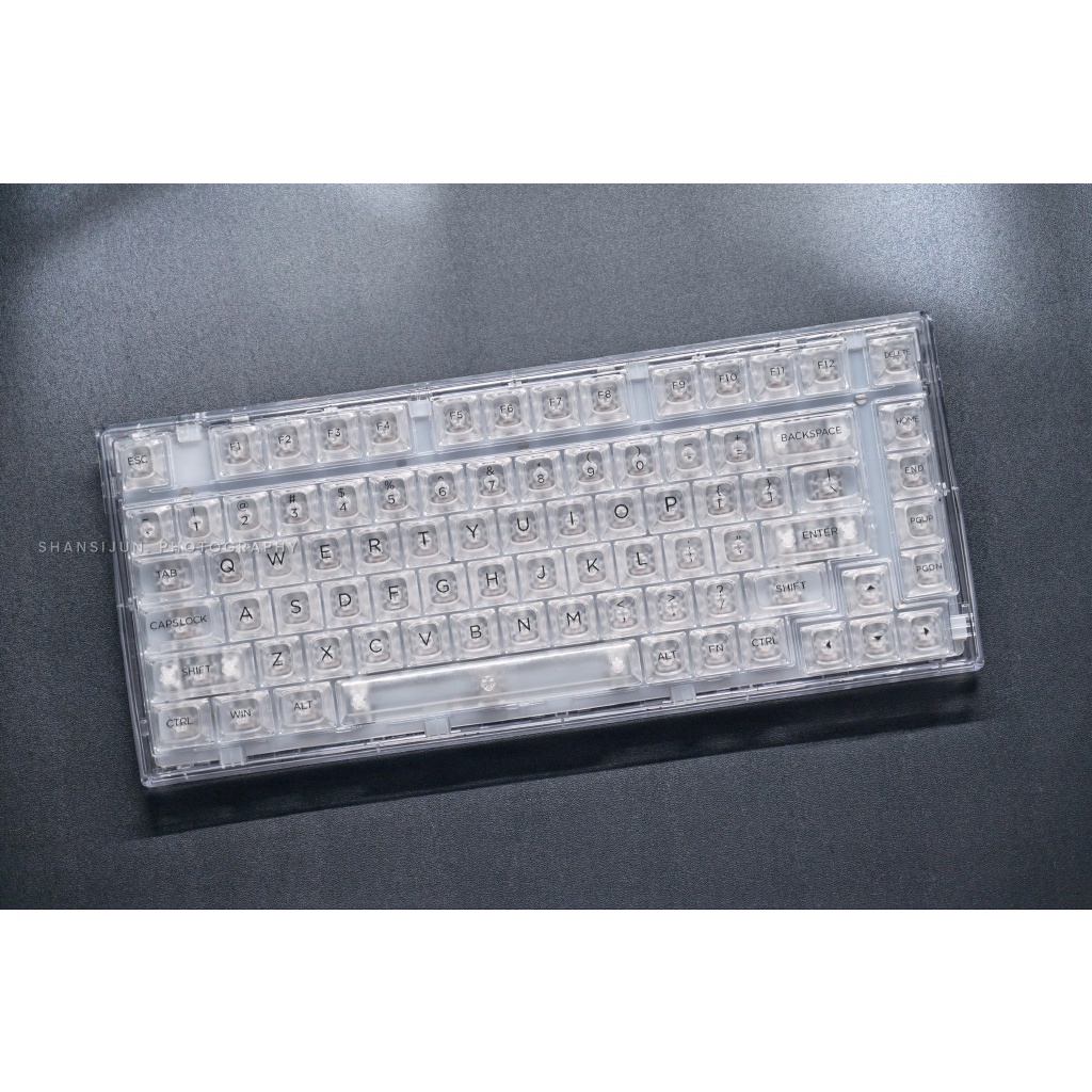 Bàn phím cơ FL-Esports Q75 Pro White Transparent 3 Mode