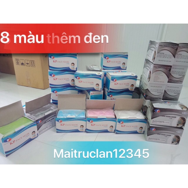 Khẩu trang y tế tiệt trùng từng cái bao kít Khánh An 1 hộp 50 cái 4 lớp