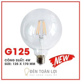 Bóng Đèn: Mẫu bóng đèn led Edison G125 trang trí quán cafe
