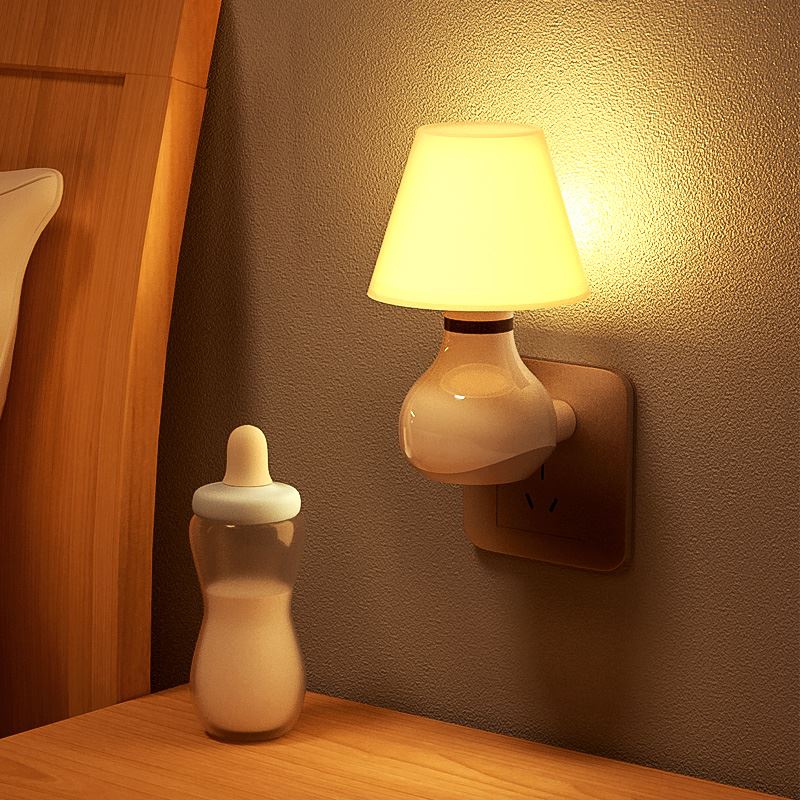 Đầu giường giường giường thông minh điều khiển không dây điện từ xa đêm cho trẻ em ăn sáng và đang di truyền ánh sáng mề